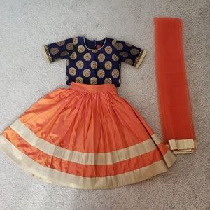 Mebaz 1-2 years Designer Indian lehanga